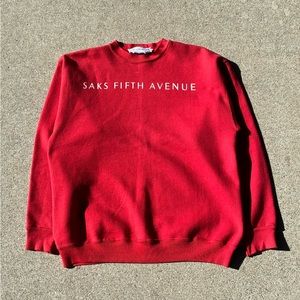 Saks 5th Ave Sweatshirt in red
